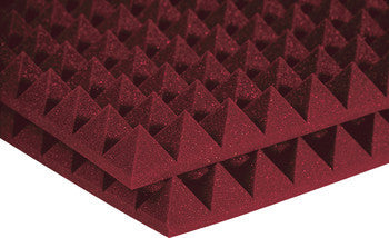 Auralex 2 Studiofoam Pyramids (2x2 12-pack, Burgundy)